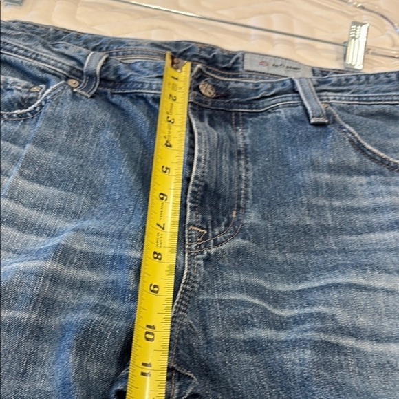 AG Matchbox Slim and straight Relaxed Blue Distressed Jeans - Picture 7 of 13